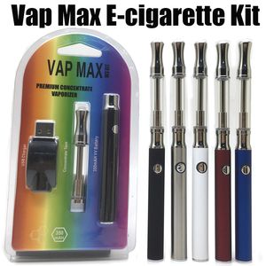 Комплект Vap Max 350 мАч, аккумуляторы для предварительного нагрева, переменное напряжение, картридж 0,5 мл, 1,0 мл, USB-зарядное устройство для наборов электронных сигарет с резьбой 510