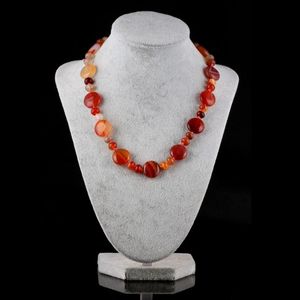 Подвесные ожерелья модные натуральные камни агате -ожерель