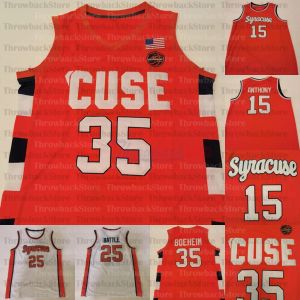 Custom Syracuse Orange College Basketball Jerseys 15 Anthony 33 Elijah Hughes 35 Buddy Boeheim 11 Joseph Girard III 21 Marek Dolezaj 1 Quinc