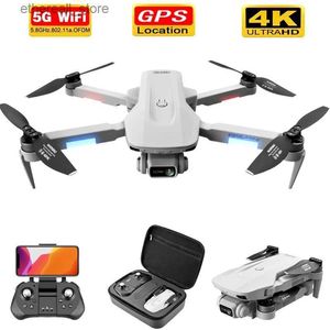 Дроны F8 2021 Новый GPS Дрон 4K/6K HD Камера Профессия WiFi FPV Дрон Бесщеточный Двигатель Серый Складной Квадрокоптер RC Дрон Игрушки Q231108