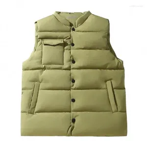 Men's Vests Winter Autumn Cotton Padded Vest Sleeveless Jacket Men Women Casual Sport Waistcoat Stylish Padding Parka Coat Korean Outwear