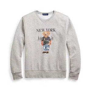 USA: s storlek Polo Bear Red Hoodie Mens Wholesale Plus Size Clothing Sweatshirt Tracksuits Shirts Män Long Hermes 9iuf