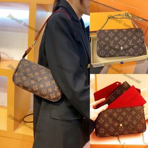 10A高品質のLuxurysデザイナーバッグファッション女性ハンドバッグレトロレター本革のショルダーバッグレディースクロスボディハンドバッグスリーインワンマジョンバッグウォレット