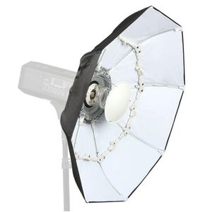 Freeshipping 70cm Silver / White Foldable Collapsible Beauty Dish Softbox Umbrella Bowens Mount for Studio Lighting Speedlight Flash St Ulxb