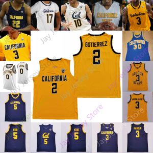 Basketbol Formaları California Golden Bears Basketbol Forması NCAA Koleji Kahverengi Kidd Matt Bradley Paris Austin Kareem South Anticevich Share