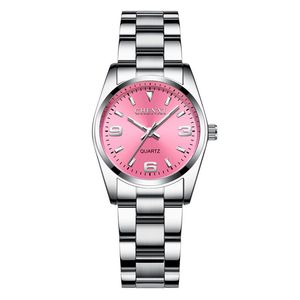 Lady Watches Waterproof Dual Time Strefa Luksusowa 904L zegarki ze stali nierdzewnej Automatyczny mechaniczny ruch zamiatający Czarny różowy pasek gumowy pasek dla kobiet