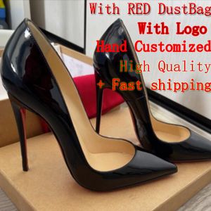 Luxurys Designer sapatos femininos sapatos de casamento de alta qualidade estilettos vermelhos de fundo de kate salto rosa 8 cm 10cm de 12 cm de altura