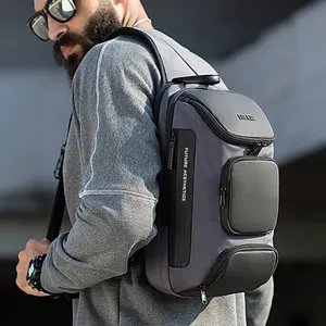 Sırt çantası omuz çantası siyah deri büyük kapasiteli spor naylon su geçirmezlik seyahat çantası çanta çanta okul çantası habercileri seyahat çantası iş havalandırıcı göğüs
