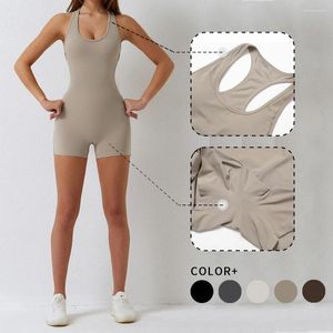 Active Sets WISRUNING Hollow Out I-beam Back Yoga Bodysuit Fitness Hip Lift Training Sports Set Quick Drying Tight Fit