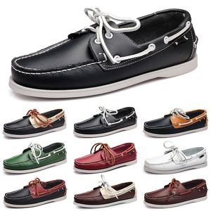 Sapatos casuais homens branco barato lazer pratas taupe dlives marrom cinzas vermelhos verdes andando baixo macio multi couro masculino tênis ao ar livre treinador GAI