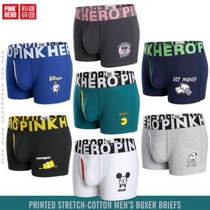 Partihandel Pinkhero Mens Underwear Cotton Boxer Shorts Säljare M L XL XXL Gratis fraktblandning