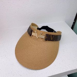 Kadın güneş şapkası tasarımcısı kapak erkekler Casquette Visor Top Boş Kapaklar Şapkalar Mens Hut Yaz Moda Casquette Beanie Kova Şapkası 2304083Bf