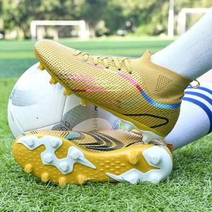 Dress Shoes Men Soccer Shoes Kids Football Boots Women Professional Soccer Cleats Antiskid Chaussure TF/FG Outdoor Athletic Football Shoes 231108