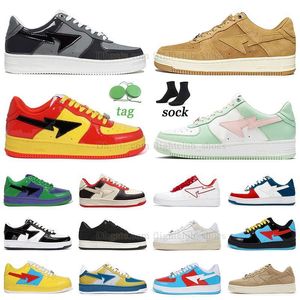 2023 dhgate hot platform shoes casual shoes paste blue abc camo combo black beige suede iron mens womens sneaker balck white red blue bear tokyo pink suede captain flat