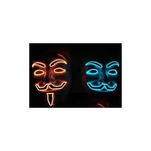 Máscaras de festa v vingança el máscara de arame halloween carnaval carnaval pvc decoração cosplay guy fawkes size size hjia866 entrega de queda h dhnq3