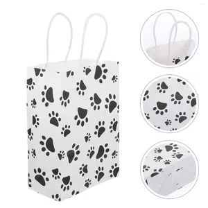 Dog Carrier 20 Pcs Candy Bag Clear Container Gift Pouch Kraft Paper Shopping Cookie Party Favors