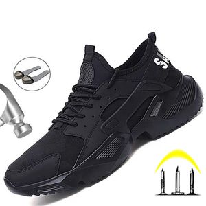 Dress Shoes Nonslip Work For Men Boots With Steel Toe Cap Antismashing Safety Mens Sneakers Protective 230407