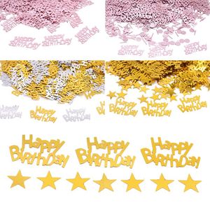 Dekoracja imprezy 1 paczka 15g akryl urodzin konfetti baby shower różowy złotym litera konfettis