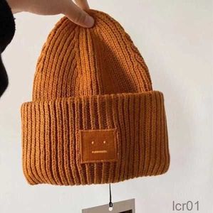 2023 Studia projektantów uśmiech twarz czapka jesienna zimowa ciepłe mężczyźni kobiety czaszka wełniana czapka uśmiechnięta czapka Tide Street Hip-Hop Hats moda 35ED