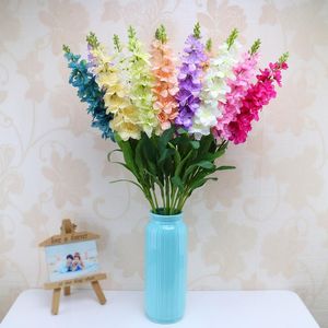 Decorative Flowers & Wreaths 5pcs Artificial Hyacinth Violet Flower Home Indoor Office Wedding Party Decoration PlantDecorative