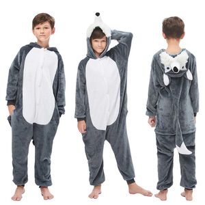 Pajamas Animal Wolf Lion Licorne Onesie Kids Costume Jumpsuit Kigurumi Pajamas Unicorn for Children Baby Girls Pyjamas Boys Sleepwear 231108