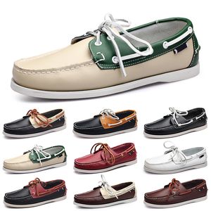 Sapatos casuais homens preto barato lazer prata taupe dlives marrom cinza vermelho verde andando baixo macio multi couros tênis masculino tênis ao ar livre GAI