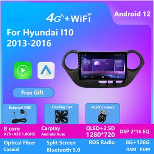 2 Din Android Car Player wideo 2Din stereo Radio GPS dla Hyundai i10 2013-2016 DSP 128G