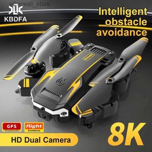 Drones KBDFA Yeni G6 drone 5G 8K HD Kamera GPS Dört taraflı Engel Kaçınma RC Helikopter FPV Wifi Profesyonel Katlanabilir Quadcopter Oyuncak Q231108