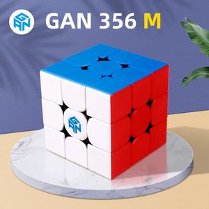 Cubos mágicos gan 356 m cubo mágico magnético de velocidade gan 356 m ímã cubo mágico profissional gan 356 m quebra-cabeça cubo mágico gan 231019