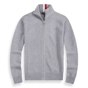 Kıdemli Tasarımcı Erkekler Gri Lüks Sweater Sweater Sweatshirt Hardigan Uzun Kollu Çift Kazak Bahar ve Sonbahar Gevşek Kazak