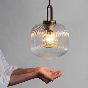 Lamps Nordic Glass Pendant Japanese pendant Lamp Design Deco Led Hanging Light Fixtures Bedroom Modern Luminaire Suspension lamp AA230407