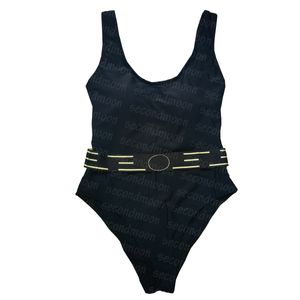 Women One Piece Swimwear Sexy Backless Swimsuit Designer Printed Bathing Suit Luxury Black Swimwear