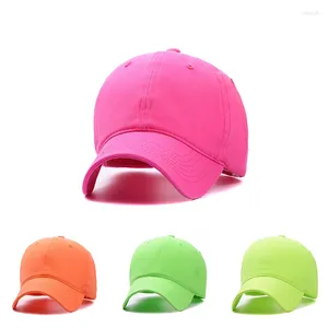 Бейсбольные кепки COZOK, унисекс, хлопковая бейсболка, корейская флуоресцентная зеленая, розовая, весенне-осенняя спортивная шляпа, солнцезащитные шляпы в стиле хип-хоп, оптовая продажа