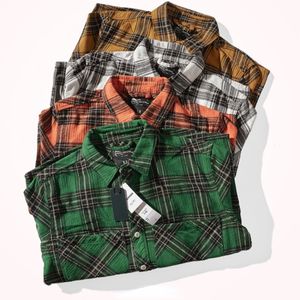 Mäns casual skjortor japanska vintage tjock bomullstvätt casual skjorta amikaji fickverktyg ren bomull långärmad skjorta 230408