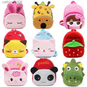 Zaini Moda Borse da scuola per bambini 3D Stampa di cartoni animati Peluche Zaino per bambini Asilo per ragazzi e ragazze Borse da scuola Mini Zaino Borsa per libriL231108