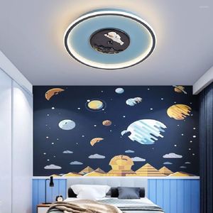 Plafoniere Lampada a LED Lampada da camera da letto moderna e creativa per bambini, ragazzo, aeroplano, astronauta, design dei cartoni animati