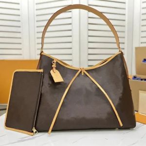 Bolsas de cosméticos Estojos bolsas masculinas de designer CARRYALL MM Bolsas de couro com zíper Carteira marrom Grande capacidade Bolsas de compras Melhor qualidade