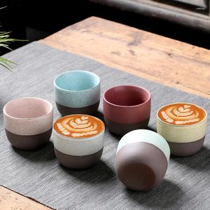 Mugs 1PCS Ceramic Tea Cup Kiln Coffee Replacement Chinese Porcelain Pottery Tableware Water Gift Whole