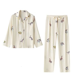 Женская одежда для сна Летняя женская пижама гонгиатин тигр с коротким рукавом набор пижам