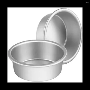 Bakeware Tools 2 Piece Cake Pann Pan Set Made of Lightweight Aluminium för bakningskakor
