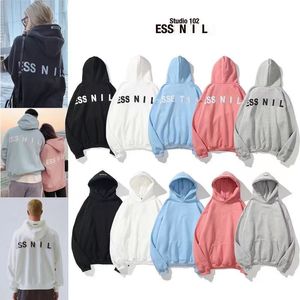 Tasarımcı SİS ESS Yansıtıcı Hoodies Moda Streetwear Erkek ve Kadın Hoodie 5 Renk Opsiyonel Artı Polar Kalınlaşmış Hoodie