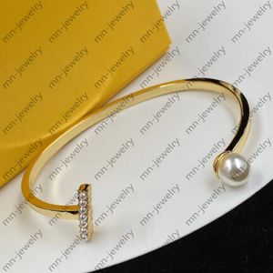 18k gold cuff bracelet.Big pearl pulsera wedding party bridal gift bracelets