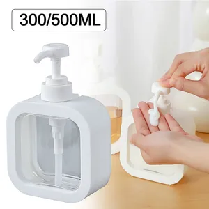 Liquid Soap Dispenser 2023 300/500ml Kitchen Hand Dish Bottle Bathroom Shampoo Shower Gel Press Type Storage