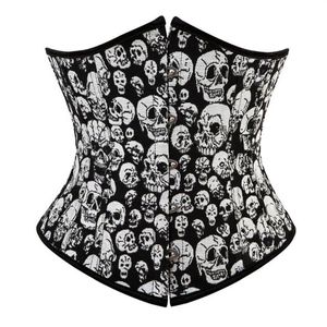 Kobiety gotyckie czaszki gorset top plus size s-6xl koronkowy steampunki steampunki podbrzmi shaper talia Trainer Shapewear Corselet289t