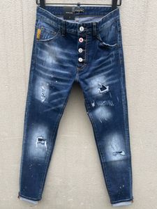 DSQ PHANTOM TURTLE Jeans Herren Jeans Herren Luxus Designer Jeans Skinny Ripped Cool Guy Causal Hole Denim Fashion Brand Fit Jean Man Washed Pant 60876