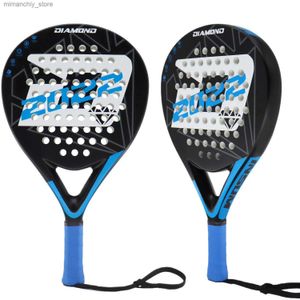 Tennis Rackets 2022 Professional Tennis Padel Racket Full Carbon Fiber Low Balance with EVA Face Diamond Shape Tennis racquet Q231109