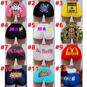 Sexy Women Shorts Pants Club Tight Printed Summer Designer Mini Shorts Party Plus Size Casual Clothing S-2xl 8831224O