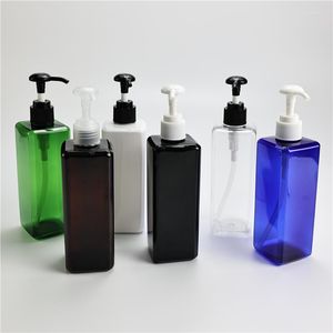 Storage Bottles Multicolor Square 300ML X 20 Travel Liquid Soap Packaging With Round Lotion Pump Shampoo Shower Gel Containers Dispenser
