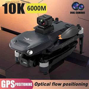 Drones 2023 New KF106 Max Drone 8K Professional 5G WIFI HD Dual Camera 3 Axis Gimbal Brushless Motor Anti-shake Foldable Quadcopter Q231108