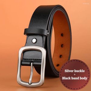 Belts Belt Men's Leather Needle Buckle Middle-aged Youth Casual Business Cowhide Young People's